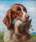 Jagdhund mit Bécassine - Carl Reichert — Ansicht des Kunstwerks