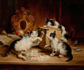 Kartenspiel - Carl Reichert — Ansicht des Kunstwerks