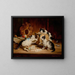 Kartenspiel - Carl Reichert — gerahmtes Bild an der Wand