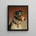 Portrait eines Jack Russell Terriers - Carl Reichert — gerahmtes Bild an der Wand