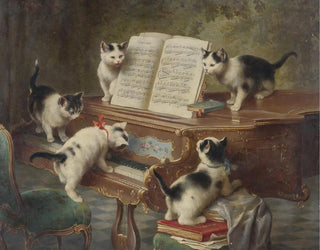 Der Katzenrecital - Carl Reichert — Ansicht des Kunstwerks