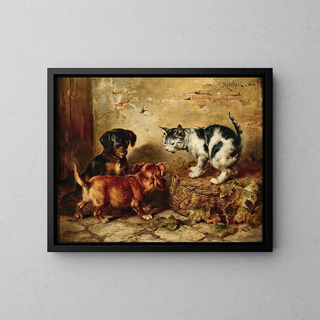 Le Maître de la Maison - Carl Reichert — gerahmtes Bild an der Wand