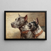 Zwei Freunde - Carl Reichert — gerahmtes Bild an der Wand