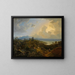 Ein weites Landschaft in Bayern oder dem Salzkammergut - Carl Rottmann — gerahmtes Bild an der Wand
