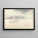 Vues panoramiques du Vésuve et du Monte Pellegrino - Carl Rottmann — gerahmtes Bild an der Wand