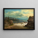 Landschaft mit Wassermühle - Carl Schilling — gerahmtes Bild an der Wand