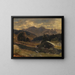 Ansicht des Hochkalter am Hintersee - Carl Schuch — gerahmtes Bild an der Wand