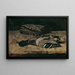 Naturstillleben mit Wildente und Jagdtasche I - Carl Schuch — gerahmtes Bild an der Wand