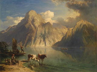 L'Écho du Traunstein - Carl Schweninger — Ansicht des Kunstwerks