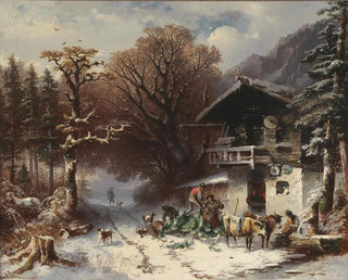 Nach einer erfolgreichen Jagd - Carl Schweninger — Ansicht des Kunstwerks