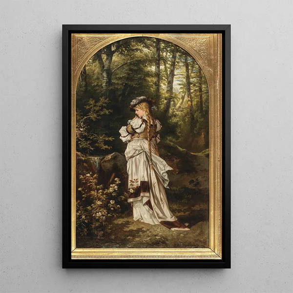 Reproduktion des Gemäldes La Source de la forêt - Carl Schweninger Jr