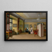 Szene im Haus Bluhm in Reval - Carl Siegmund Walther — gerahmtes Bild an der Wand
