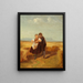 Junge und Mädchen in einem Maisfeld - Carl Spitzweg — gerahmtes Bild an der Wand