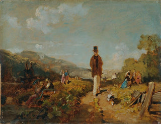 Der alte Mann und das junge Mädchen - Carl Spitzweg — Ansicht des Kunstwerks