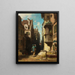 Der Postbote - Carl Spitzweg — gerahmtes Bild an der Wand