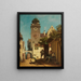 Die Stadtwache - Carl Spitzweg — gerahmtes Bild an der Wand