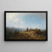 Junge Mädchen in traditioneller Tracht auf der Alm - Carl Spitzweg — gerahmtes Bild an der Wand