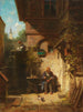 Warten auf die Zeitung - Carl Spitzweg — Ansicht des Kunstwerks