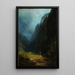 In der hohen Alpen-Tal, Landschaft mit dem Wendelstein - Carl Spitzweg — gerahmtes Bild an der Wand