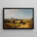 Promenade de l'institut - Carl Spitzweg — gerahmtes Bild an der Wand