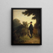 L'amant de roses - Carl Spitzweg — gerahmtes Bild an der Wand