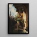 La Mansarde I - Carl Spitzweg — gerahmtes Bild an der Wand