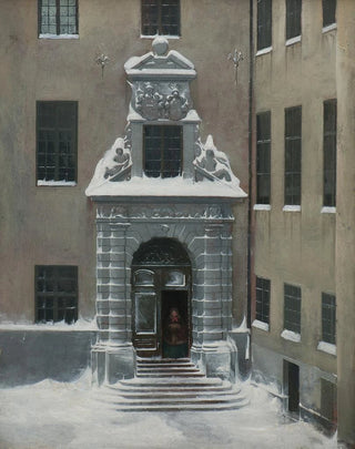 Carl Stefan Bennet - Winter Scene from the Present Foreign Office Stockholm.webp