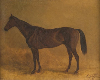 Rennpferd braun - Carl Steffeck — Ansicht des Kunstwerks