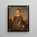 Portrait eines Kindes in einer Landschaft - Carl Teibler — gerahmtes Bild an der Wand