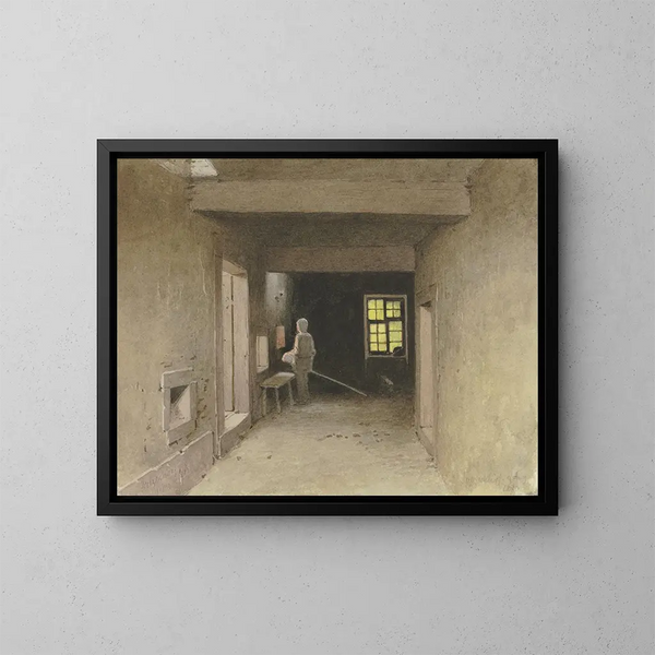 Bäckerei in Salzschlirf, 9. August 1880 - Carl Theodor Reiffenstein — gerahmtes Bild an der Wand