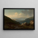 Landschaft Bergland - Carl Triebel — gerahmtes Bild an der Wand