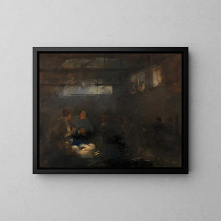 Halle aux poissons - Carl von Merode — gerahmtes Bild an der Wand