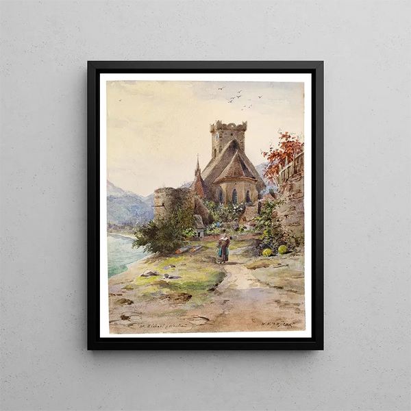 Saint Michel - Carl Wenzel Zajicek — gerahmtes Bild an der Wand