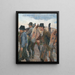 Die landwirtschaftlichen Arbeiter in Uppland - Carl Wilhelmson — gerahmtes Bild an der Wand