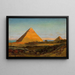 Die Pyramiden von Gizeh - Carl Wuttke — gerahmtes Bild an der Wand