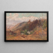 Landschaft mit Bergen im Westbengalen - Carl Wuttke — gerahmtes Bild an der Wand