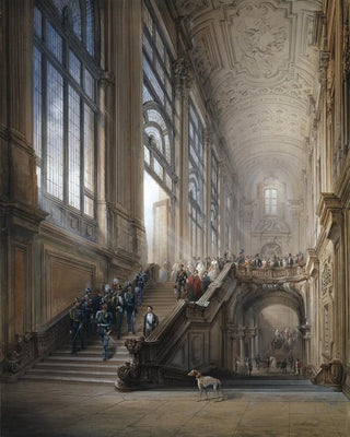 Carlo Bossoli - King Victor Emanuel II and Camillo Cavour at the opening of the Senato Subalpino.webp
