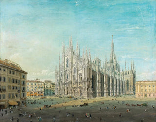 Place du Duomo à Milan - Carlo Bossoli — Ansicht des Kunstwerks