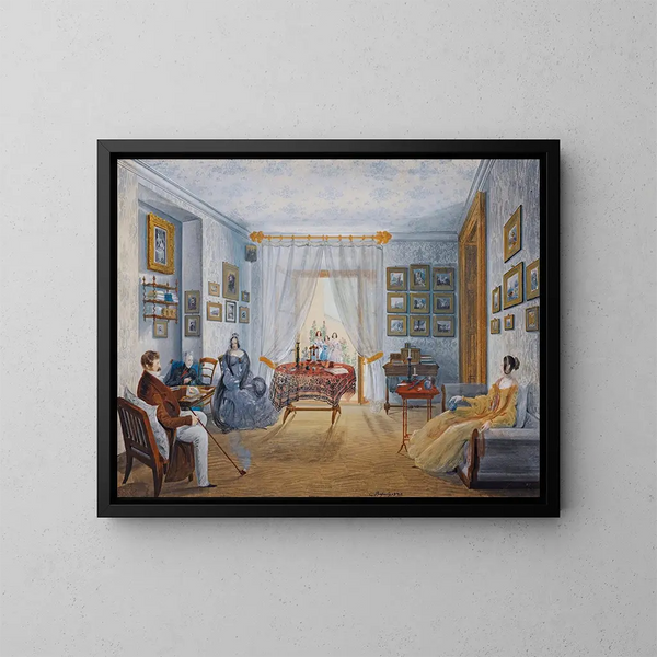 Sieben Ansichten von Miskhor in der Krim III - Carlo Bossoli — gerahmtes Bild an der Wand
