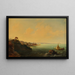 Felsen und Segelschiffe - Carlo Brioschi — gerahmtes Bild an der Wand