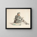 Der verwundete Soldat - Carlo Dalgas — gerahmtes Bild an der Wand