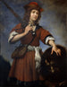 David mit dem Kopf Goliaths - Carlo Dolci — Ansicht des Kunstwerks