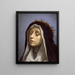 Heilige Katharina von Siena - Carlo Dolci — gerahmtes Bild an der Wand