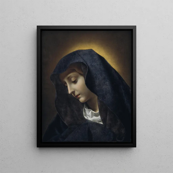 Die Jungfrau - Carlo Dolci — gerahmtes Bild an der Wand