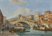Venedig Ansicht der Rialto-Brücke von Süden - Carlo Grubacs — Ansicht des Kunstwerks