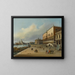 Venedig, Blick auf die Riva degli Schiavoni in Richtung der Dogana und Santa Maria della Salute - Carlo Grubacs — gerahmtes Bild an der Wand