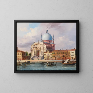 Venedig, die Kirche des Santissimo Redentore - Carlo Grubacs — gerahmtes Bild an der Wand