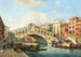 Venedig am Großen Kanal mit der Rialto-Brücke - Carlo Grubacs — Ansicht des Kunstwerks