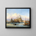 Venedig, der Eingang zum Canal Grande mit Santa Maria della Salute und Punta della Dogana - Carlo Grubacs — gerahmtes Bild an der Wand