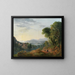 Ein italienisch anmutende Landschaft - Carlo Labruzzi — gerahmtes Bild an der Wand